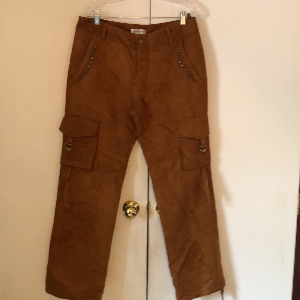 Woman’s boho Y2k fall chic News grunge pants with pockets - Picture 4 of 14